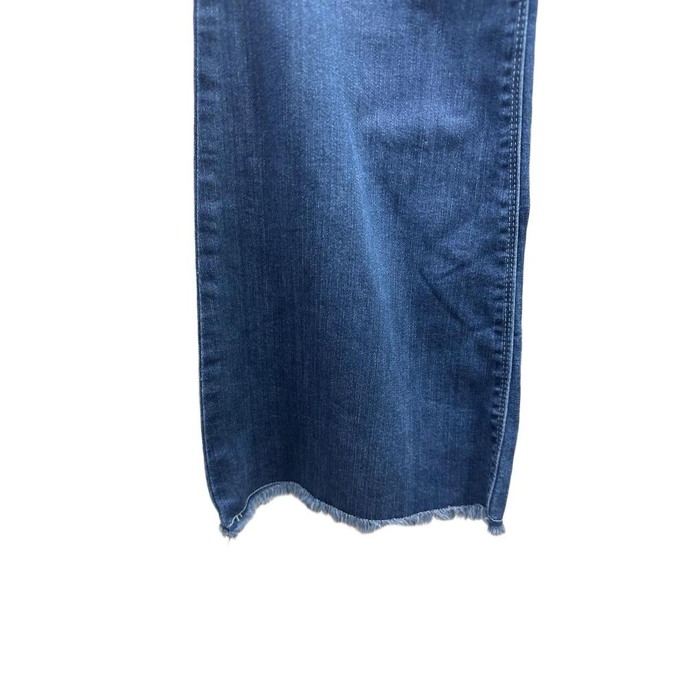 Laurie Felt Los Angeles Jeans Women Sz 10 Blue Flare Frayed Hem 5-Pocket Stretch - Picture 6 of 15